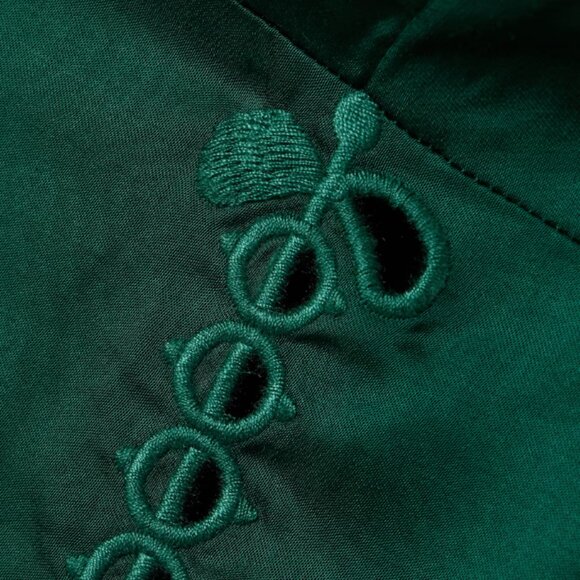 FARM RIO GREEN RICHELIEU MIDI SKIRT SIZE M CAMISOLE TOP SET SIZE S NWT - Picture 3 of 10